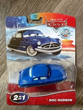 Disney Pixar Cars Doc Hudson Color Changer Black to Blue